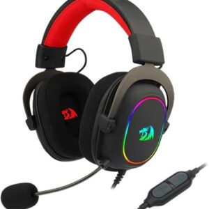 Redragon H510 Zeus-X RGB Wired Gaming Headset – 7.1 Surround Sound, 53mm Headphones with Memory Foam Earpads and Reliable Fabric Cover, Multi-Platform, USB Powered for PC, PS4, Nintendo Switch