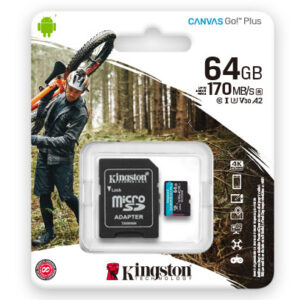 kingston Digital 64gb Microsdxc Class 10 Uhs-I 45mb/s Read Card with SD Adapter