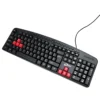 Zero ZR-2608 Multimedia USB Keyboard – Reliable English/Arabic Keys, Smooth Precise Control