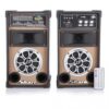 Shark SK4000-2 Super Woofer Speaker Set – Powerful 8W, Bluetooth + USB/SD, Remote Control (Black)