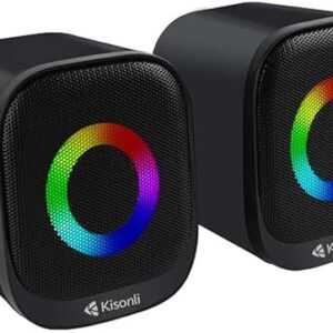 Kisonli X3 RGB Computer Gaming Speakers