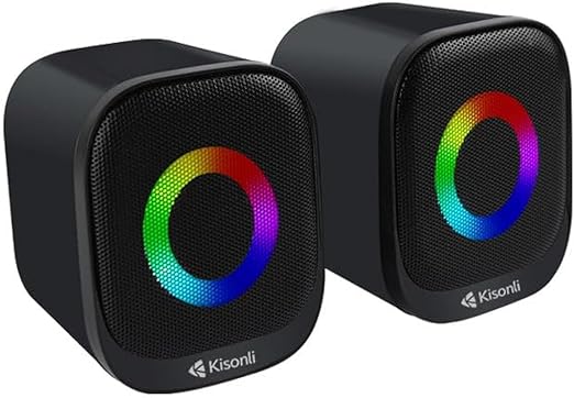 Kisonli X3 RGB Computer Gaming Speakers