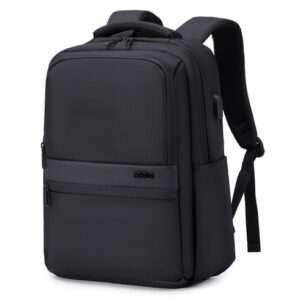 Rahala RL-503 15.6-inch Large Capacity Water Resistant Laptop Bag with USB Port, Black