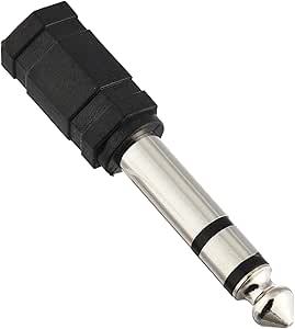 Adapter 3.5mm female to 6.5mm male headphone stereo audio jack adapter