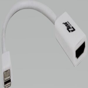 alt="محول Zero Mini DisplayPort إلى HDMI أنثى سوداء لتوصيل ماك أو كمبيوتر بشاشة HDMI"
