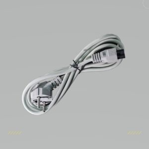 alt="كابل طاقة لابتوب Zero رمادي بطول 1.5 متر و10A مطابق لمواصفات IEC‑60320"