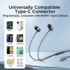 JR EC TYPE C Series In Ear Metal Wired Earbuds BB  f f b bb eeab x
