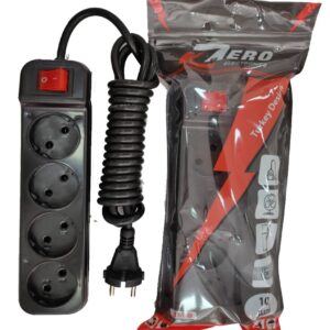 Zero ZR20 Power Joint 4 Outlet Extension Strip 3 Meter Cable