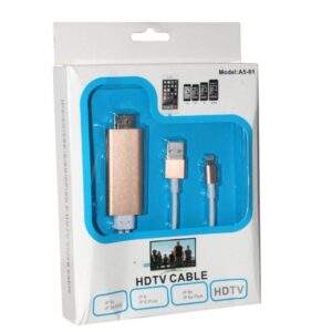 A5-01 HDTV Cable for iPhone Lightning to HDMI Adapter with USB Power