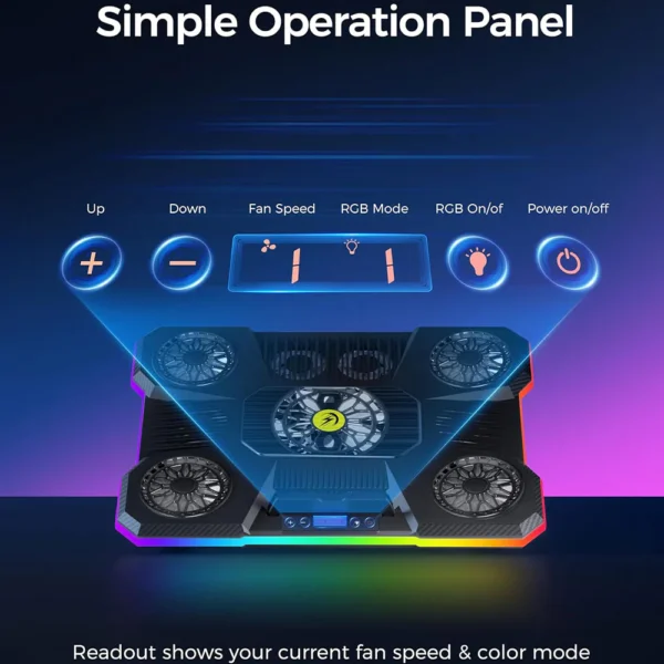 GigamaxPlusRGBGamingLaptopCoolingPad x