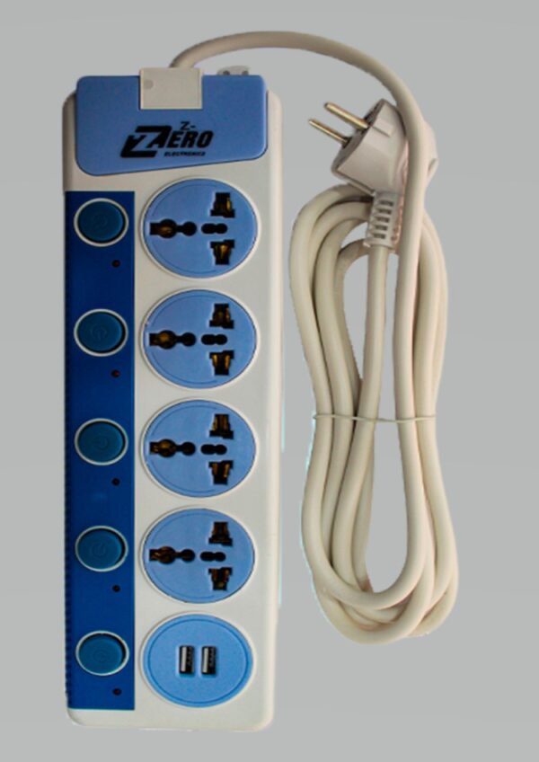 Zero ZR40 Power Joint 4 outlets 2 USB individual switches 3 m cable