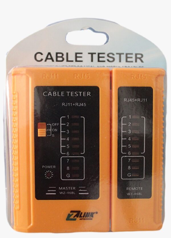 Zero Cable Tester RJ12 CAT5 CAT6 UTP LED 9V Battery