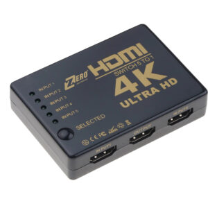 Zero 4K HDMI Switch 5×1 Ultra HD with Remote
