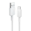 Anker 322 Premium USB-A to USB-C Cable (3ft Braided) , Reliable 15W Fast Charge & 480Mbps Sync – A81H5H21 – White