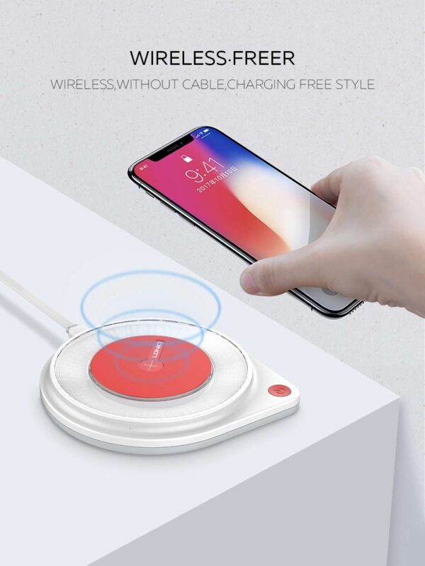 LDNIO AW001 10W Fast Wireless Charging Pad with Built-in Bedside Lamp - Reliable and Powerful