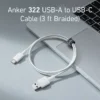  anker cable  usb a to usb c ft white ahh  x