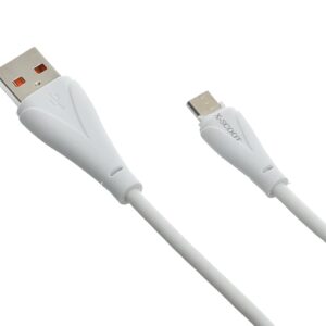 X-SCOOTS XS-232 Reliable 6A Micro USB Charge & Sync Cable 1M, Ultra-Durable Braided Nylon Fast Charging – White