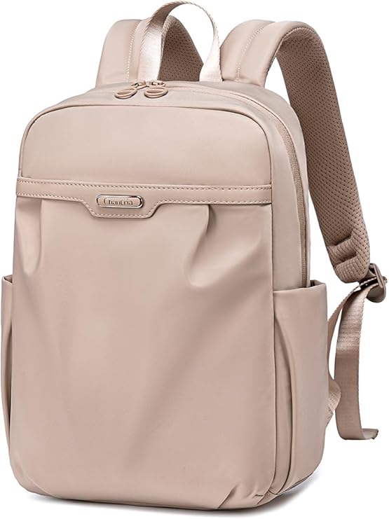 Chantria CB00769 Premium Water-Resistant Laptop Backpack for Women | Secure Travel & Lightweight Fashion Daypack – Beige