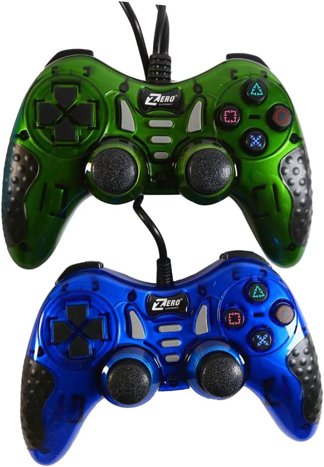 Zero ZR-6001 Turbo Double Gamepad, Vibration & Dual Analog, Plug-and-Play USB