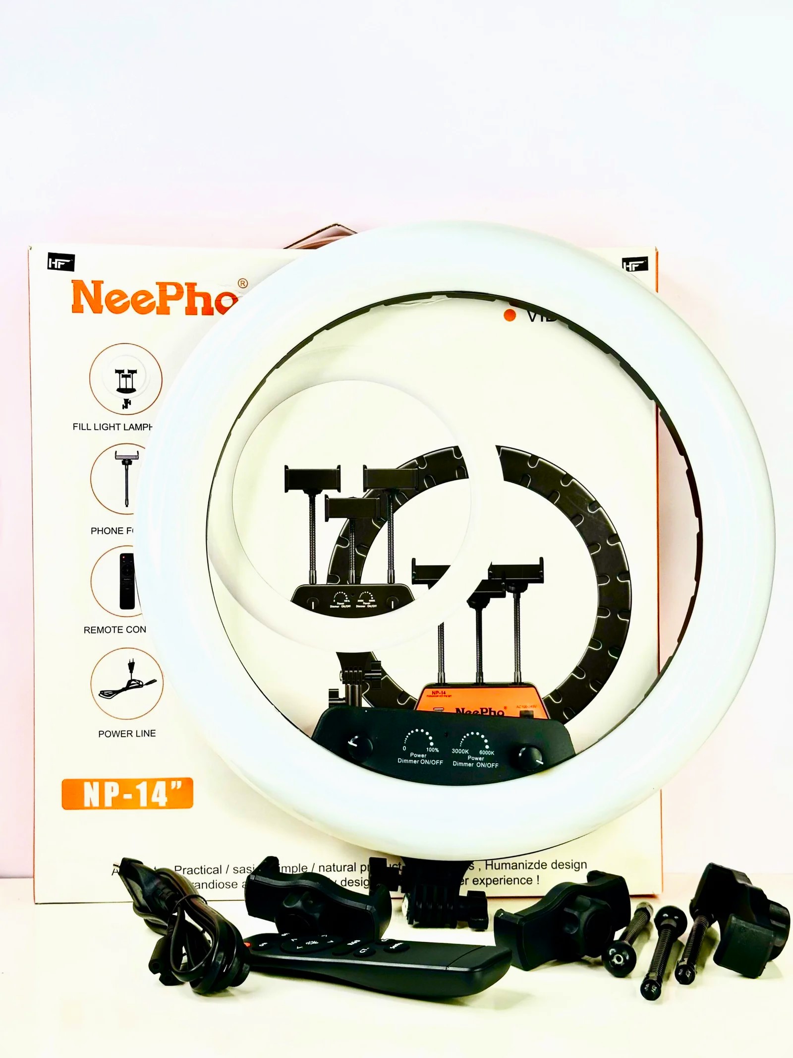 NeePho NP-14 Ring Light with 360° Rotation