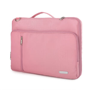 Elite Elegance GS95 Premium 15.6” Laptop Sleeve Bag with Strap & Pockets – Rose