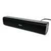 Kisonli I-640 Sleek Soundbar Computer Speaker – Dual AUX Mic/Headphone Ports, Clean and Powerful Desktop Audio