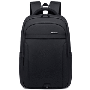 Golden Wolf GB00711 Premium 15.6″ Laptop Backpack – 27L, Reliable Water and Scratch Resistant, USB Port, Multi-Pocket for College & Work – Black