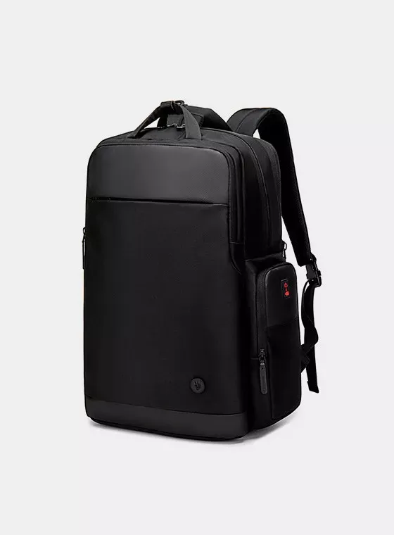 Golden Wolf GB00397 Premium 17″ Laptop Travel Backpack – 38L Expandable, Water-Resistant, Reliable Anti-Theft Lock & USB Port – Black