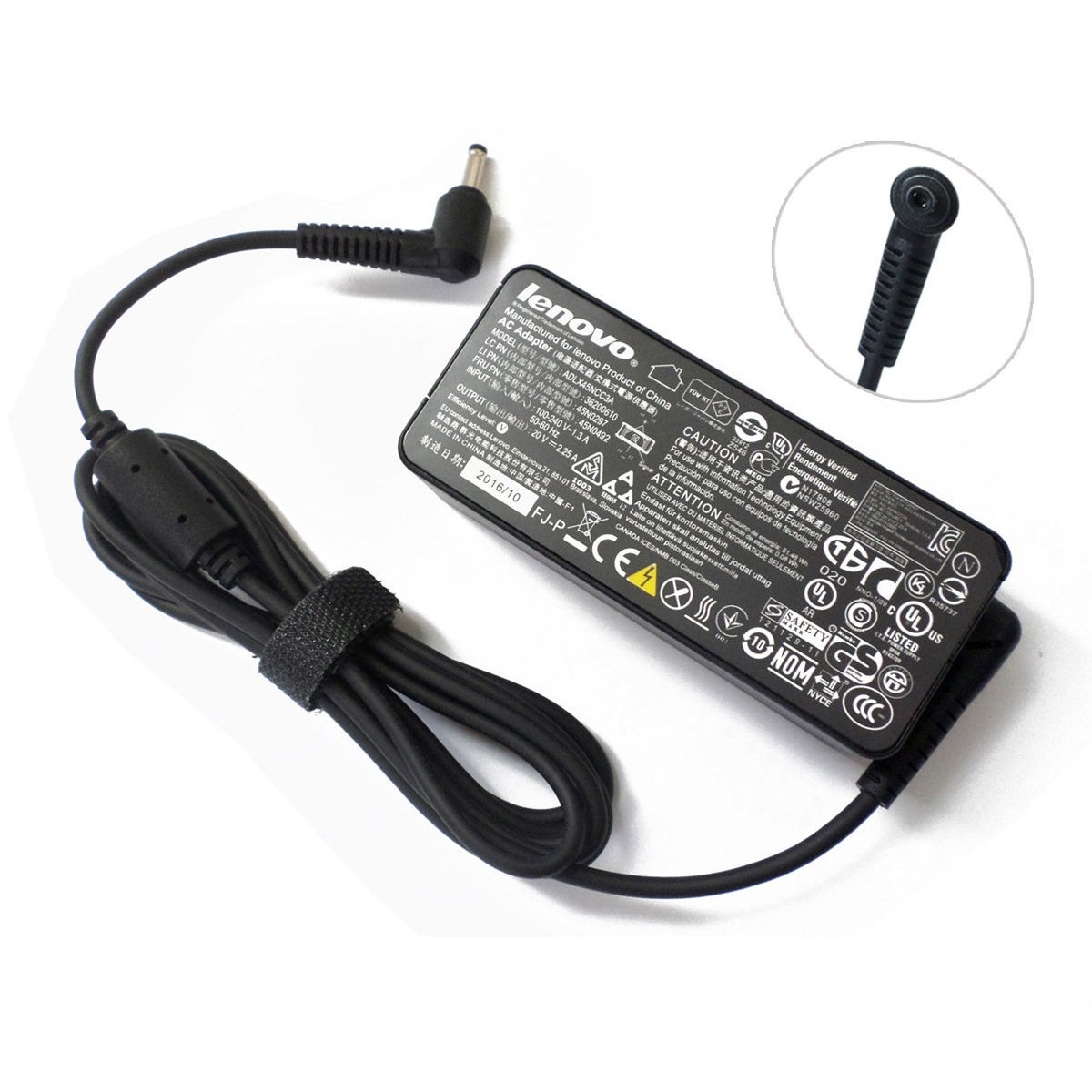 Lenovo 45W Laptop Charger 20V 2.25A – 4.0×1.7mm Reliable DC Plug (High Copy)