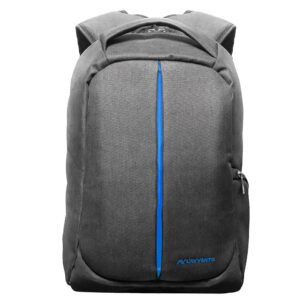 L'AVVENTO BG04A Discovery 15.6″ Anti-Theft Laptop Backpack – Waterproof Nylon, Padded Compartment, Hidden Pocket – Gray