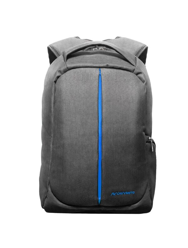 L'AVVENTO BG04A Discovery 15.6″ Anti-Theft Laptop Backpack – Waterproof Nylon, Padded Compartment, Hidden Pocket – Gray