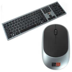 2B KB306 Business Series Wireless Keyboard and Mouse Combo - Dark Gray-Black