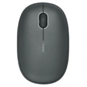 RAPOO M650 Bluetooth Multi-Device Silent Mouse, Dual Mode Bluetooth + 2.4G Wireless Mouse, 9 Months Battery Life, Switch up to 3 Devices- Dark Grey