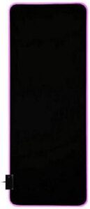 Gaming Mouse Pad RGB 80 x 30 CM Multicolor LED Luminous Oversized Glowing Keyboard Mat - black