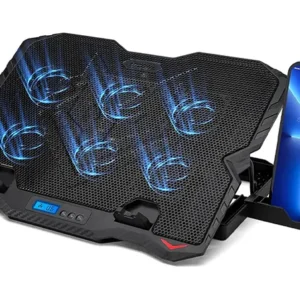 GigaMax Plus 2040 Powerful Laptop Cooling Pad With 2 USB Ports And 5-Stand Levels – Unleash Ultimate Cooling Power