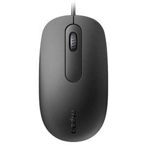 Rapoo N200 Wired Optical Mouse, Reliable and Fast – Black