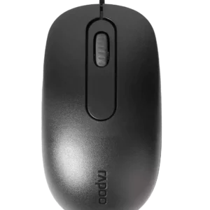 Rapoo N200 Wired Optical Mouse, Reliable and Fast – Black