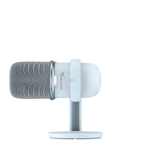 hyperx solocast white  tilted x